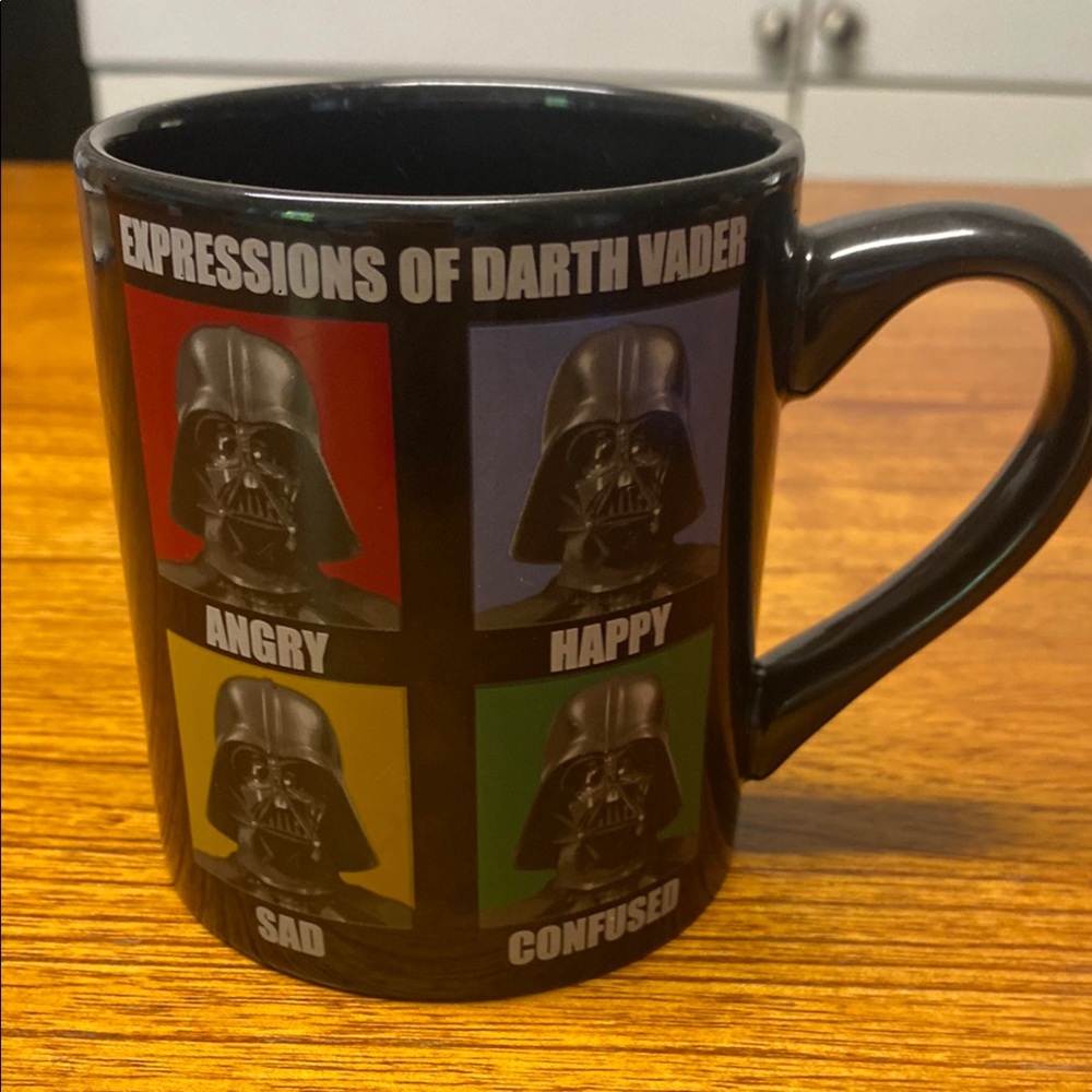 Star Wars Darth Vader Expressions Mug - Black, Red, Yellow, Green, Blue